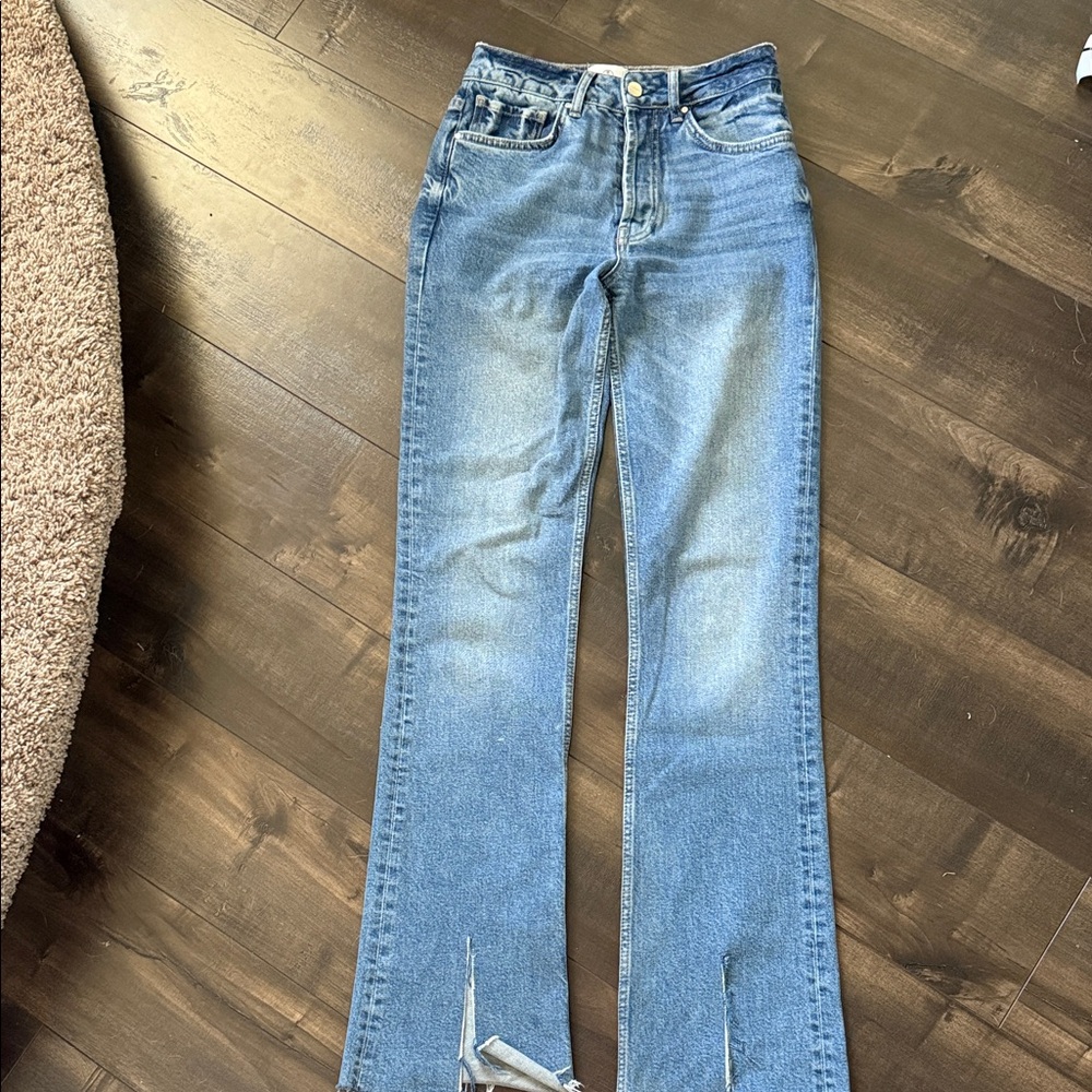 Anine Bing Light Blue Flare Jeans
